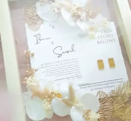 Frame Mahar Mimosa di Jakarta by The Happy Package