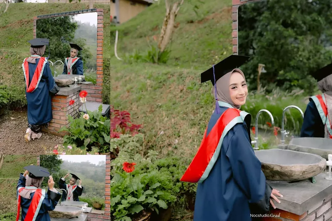 Estetiknya Foto Wisuda di Cafe UNOS Giri Dago Bandung by Noc Studio Grad